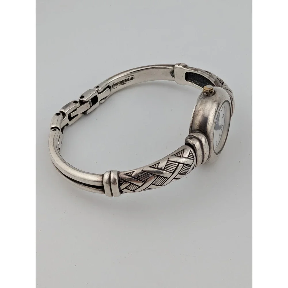 Anne Klein Watch 22mm Sterling Silver .925 Swiss Bangle 6.25